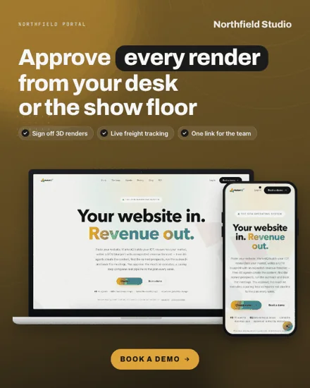 Laptop + phone format (Device mockups) rendered for a sample brand
