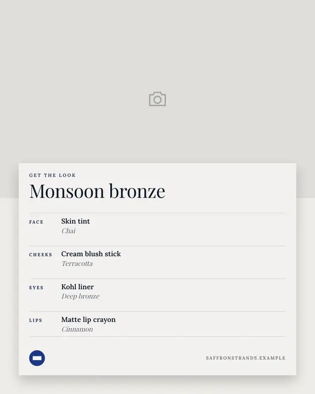 Get the look — sample creative