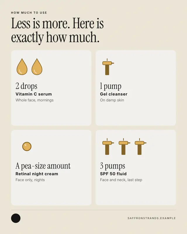 How much to use — sample creative