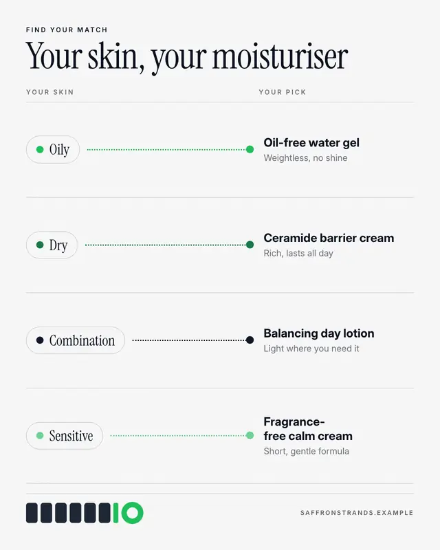 Skin-type matcher — sample creative