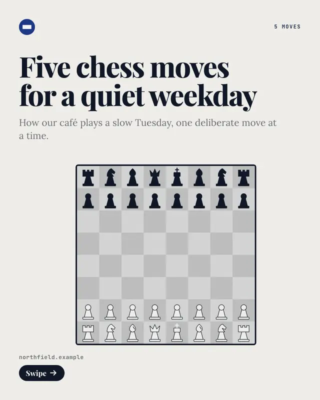Chessboard — sample creative