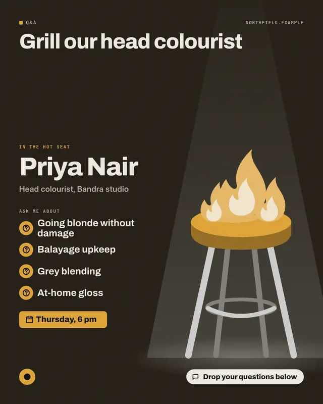Hot seat — sample creative