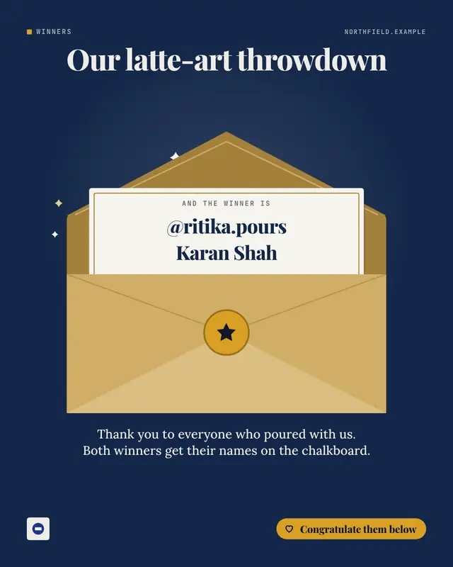 Envelope — sample creative