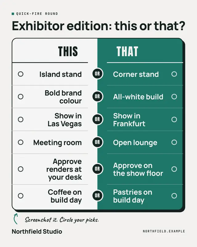 This or that — sample creative