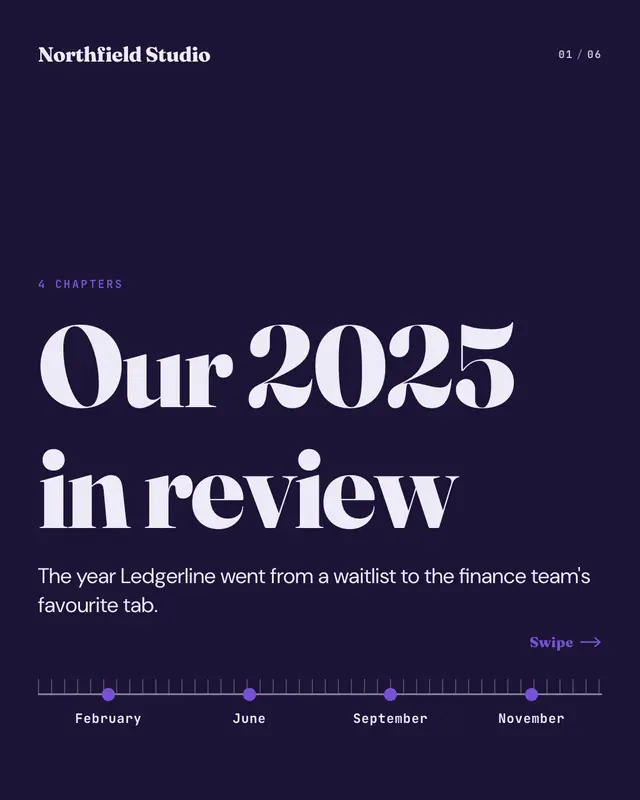 Year-in-review chapters — sample creative