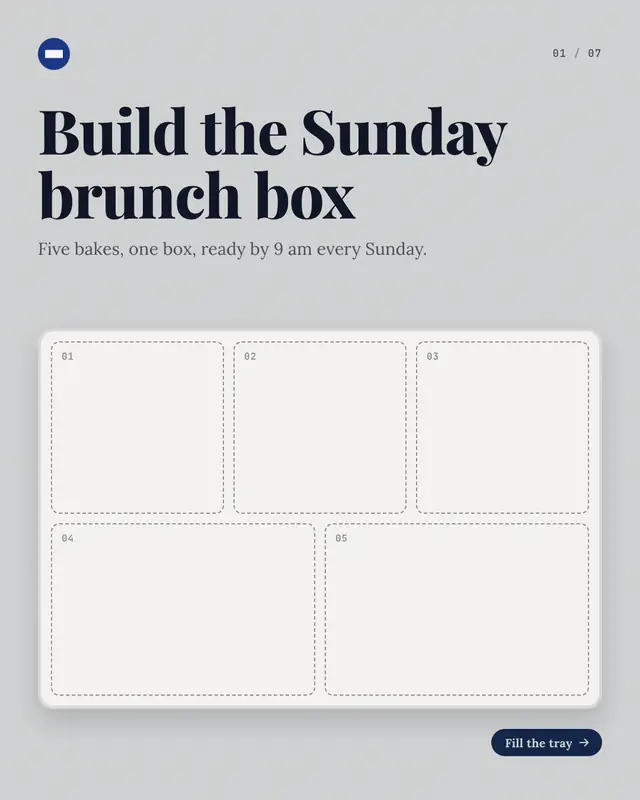Combo tray — sample creative
