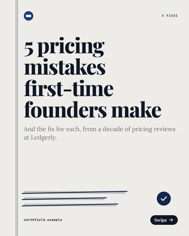 Mistakes and fixes — sample creative