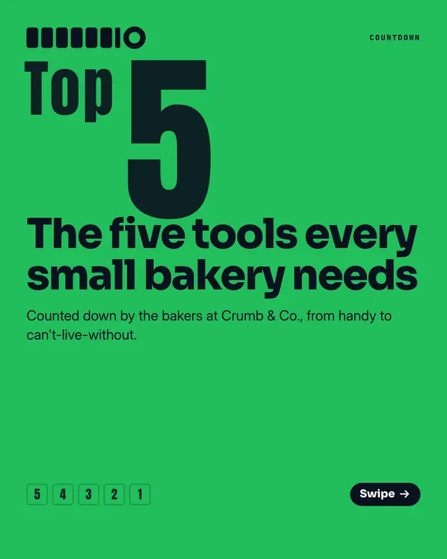 Ranked countdown — sample creative