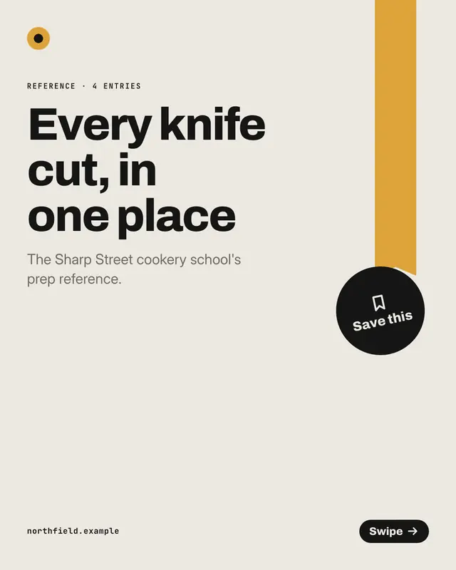 Save-this reference deck — sample creative
