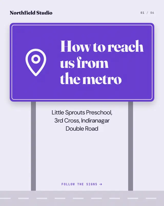 Wayfinding arrows — sample creative