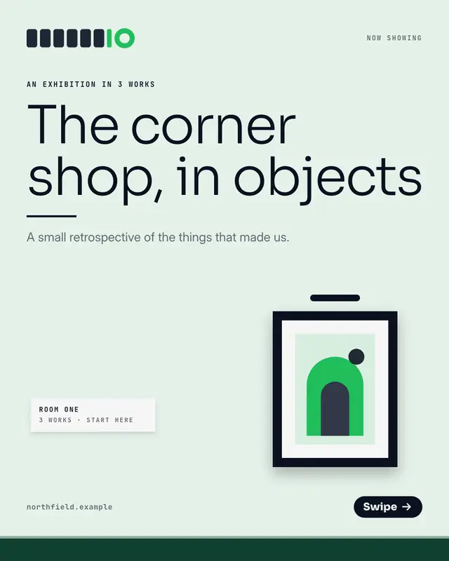 Museum placards — sample creative