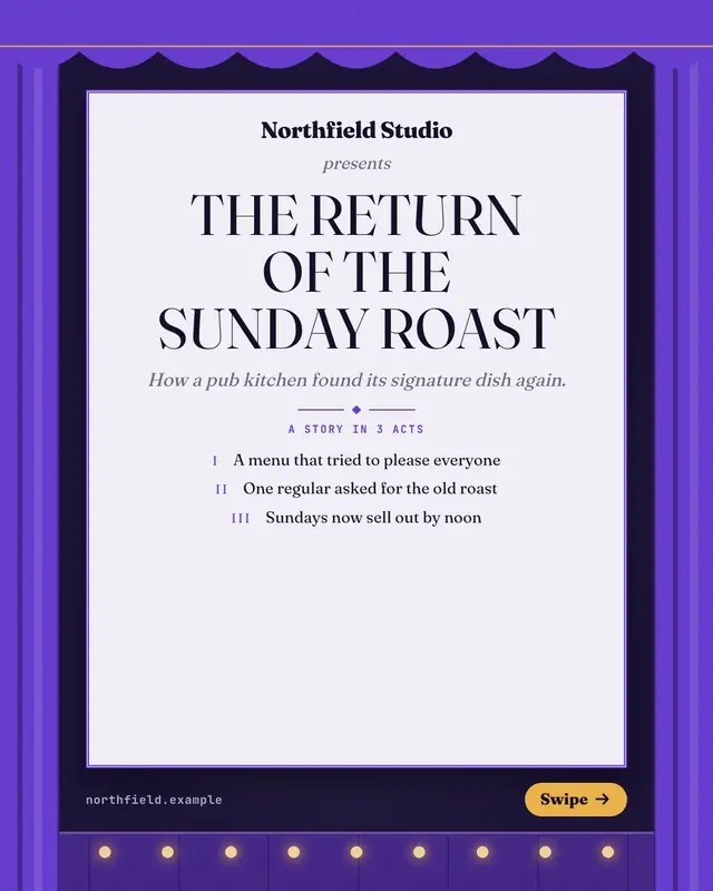Theatre playbill — sample creative