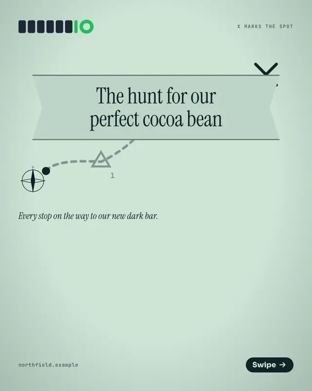 Treasure map — sample creative