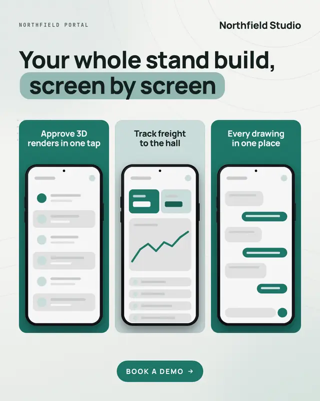 App screenshot strip — sample creative