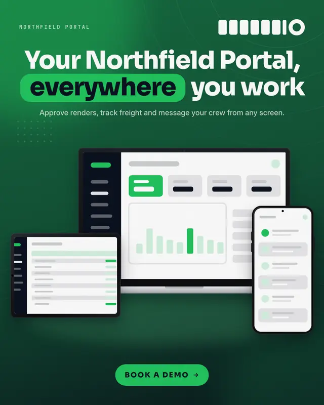 Everywhere: laptop, tablet, phone — sample creative