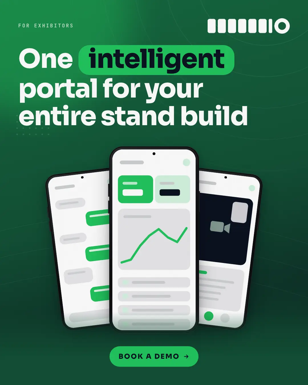 Sample Phone trio creative (Device mockups template), shown on the fictional brand Northfield Studio