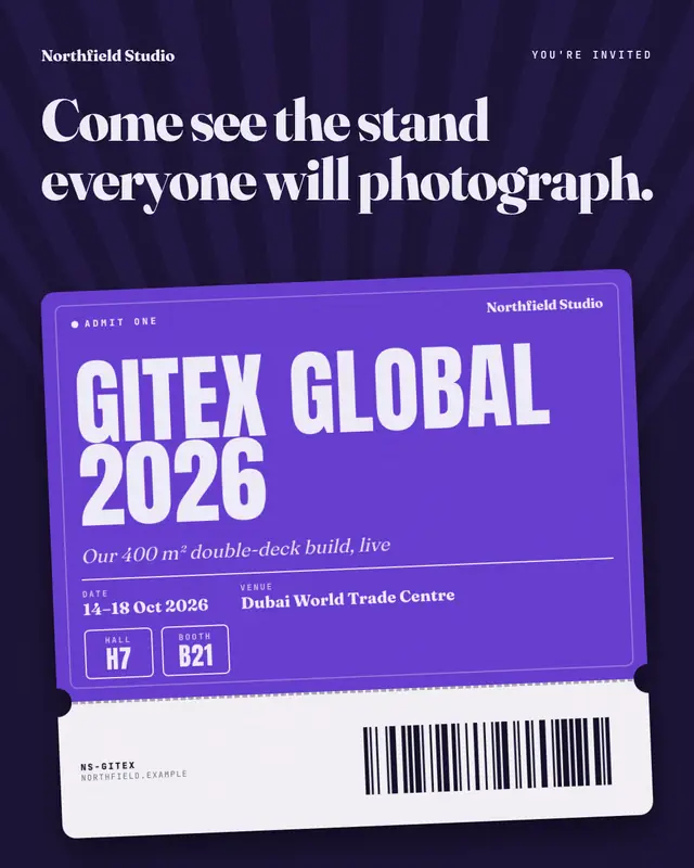 Event ticket — sample creative
