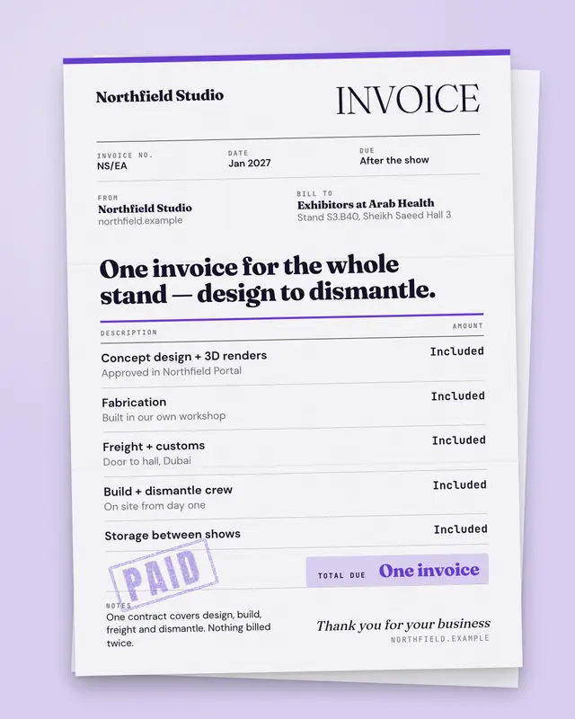 Invoice — sample creative