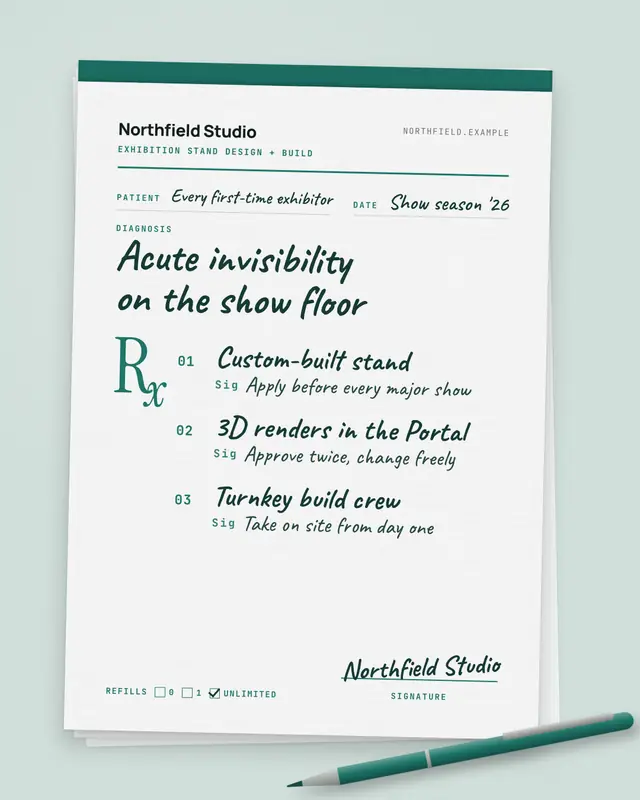 Prescription pad — sample creative