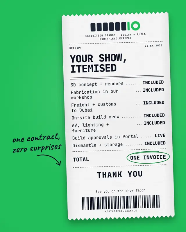 Thermal receipt — sample creative