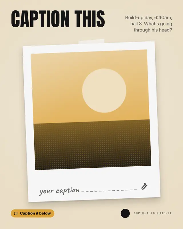 Caption this — sample creative