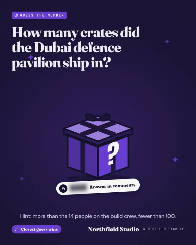 Guess the number — sample creative