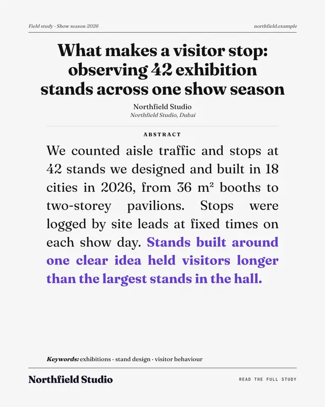 Research abstract — sample creative