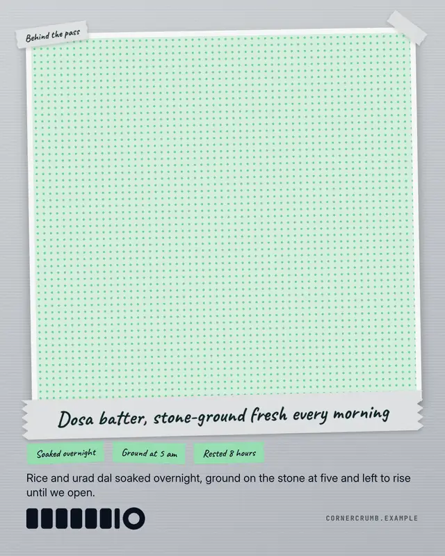 Chef's wall — sample creative