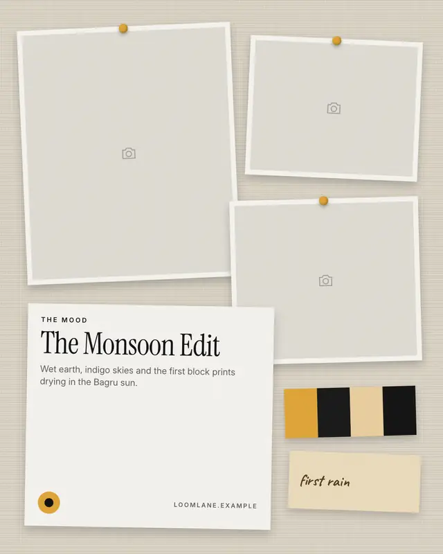 Mood board — sample creative