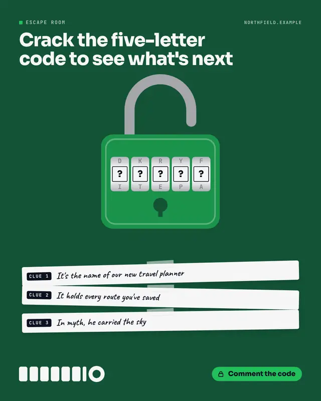 Padlock puzzle — sample creative