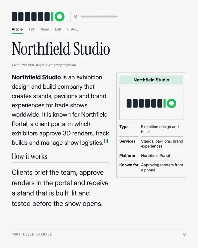 Encyclopedia article — sample creative