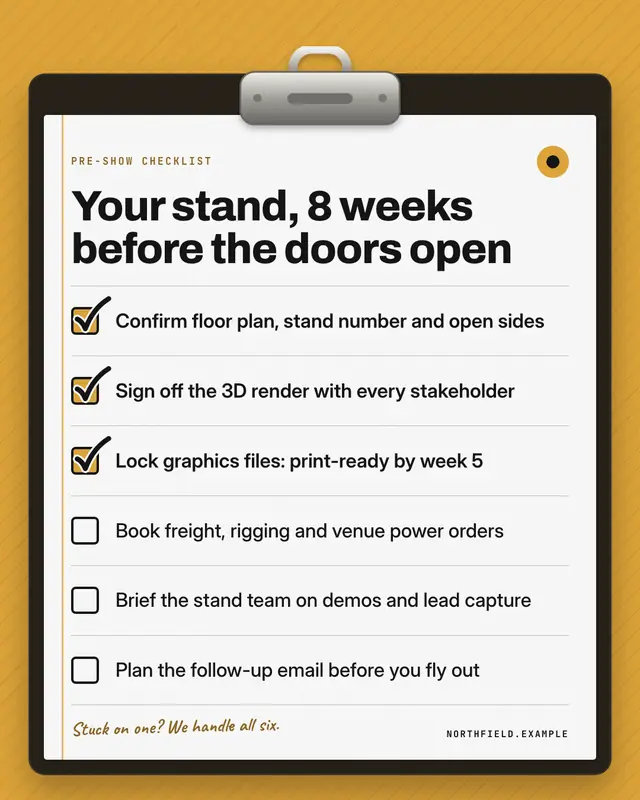 Clipboard checklist — sample creative