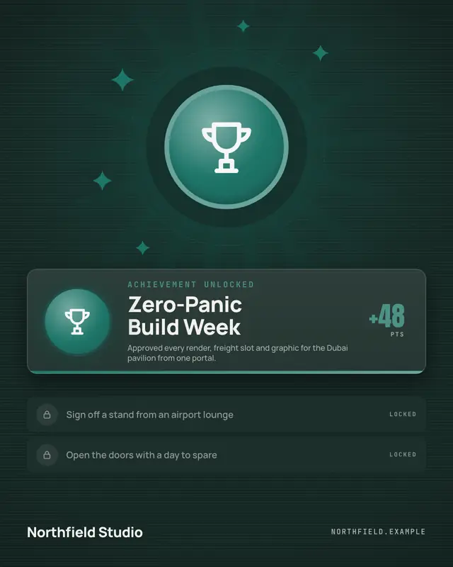 Achievement unlocked — sample creative