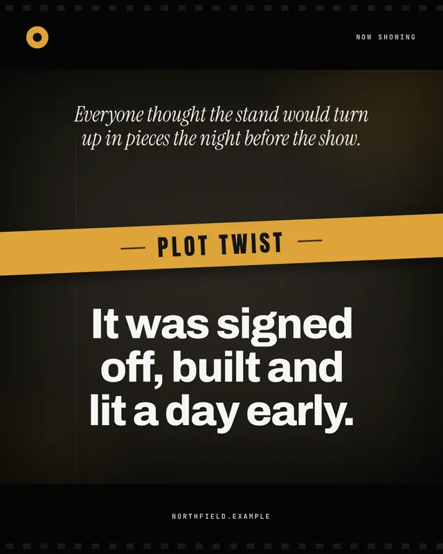 Plot twist — sample creative