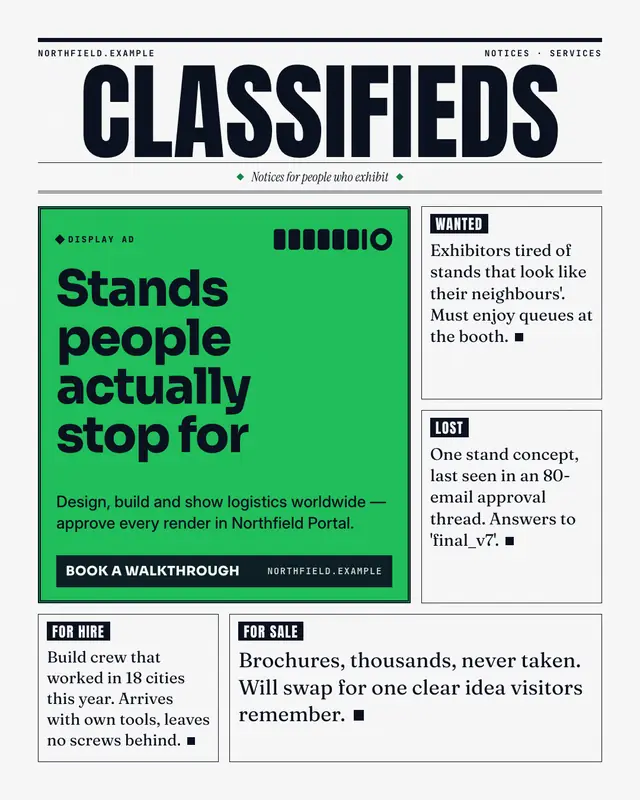 Classified ads — sample creative