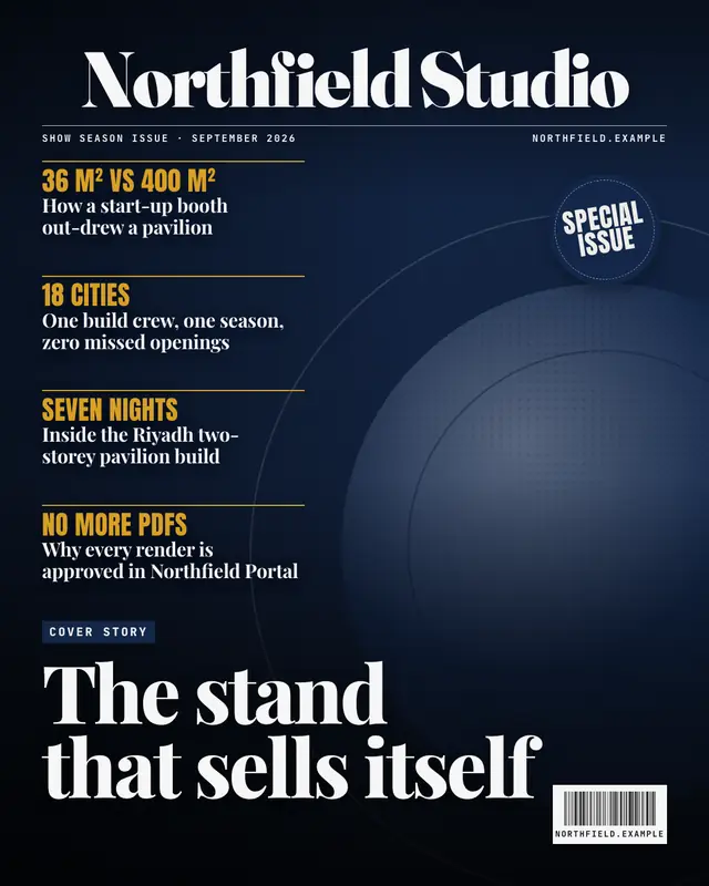 Magazine cover — sample creative