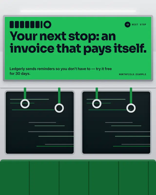 Subway card — sample creative