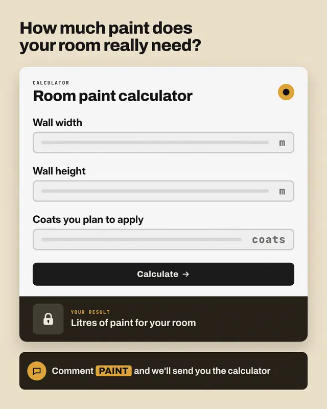 Calculator teaser — sample creative
