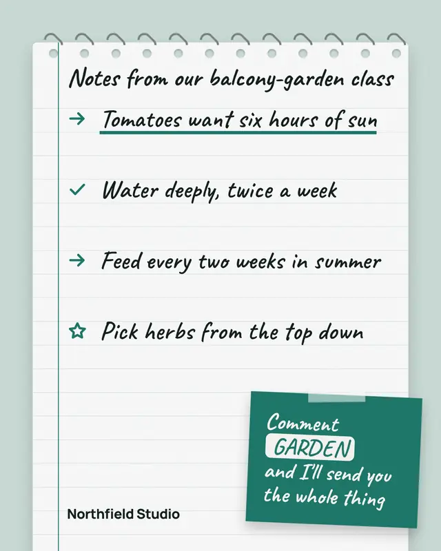 Notebook notes — sample creative