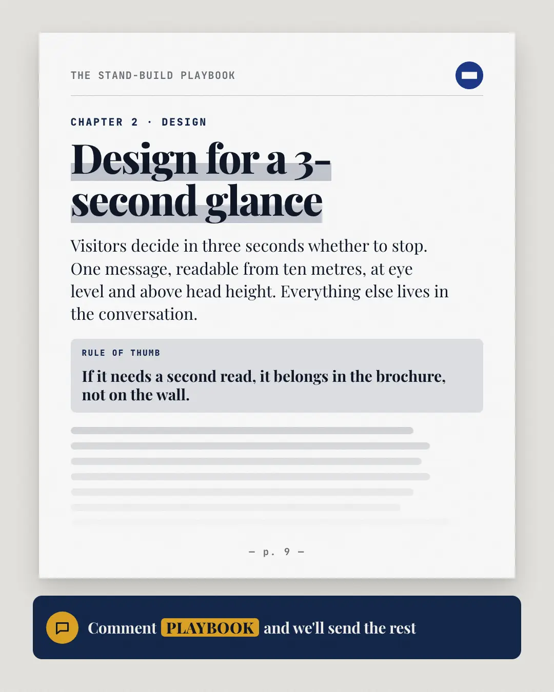 Sample Excerpt page creative (Lead-magnet teasers template), shown on the fictional brand Northfield Studio