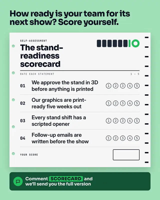 Scorecard answer sheet — sample creative