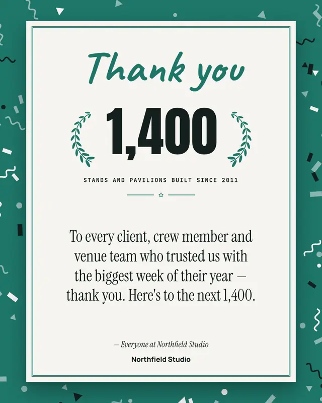 Milestone thank-you — sample creative