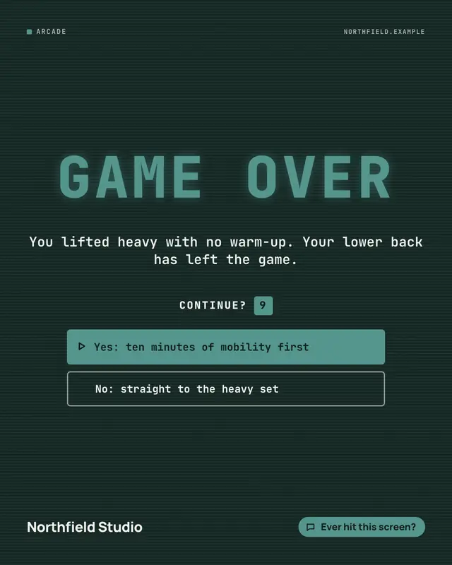 Arcade retry — sample creative