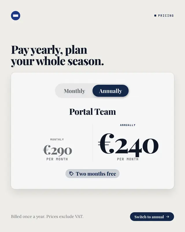 Monthly or annual switch — sample creative
