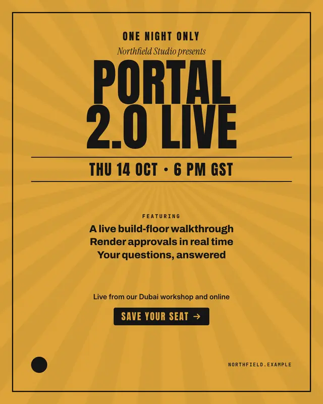 Concert poster — sample creative