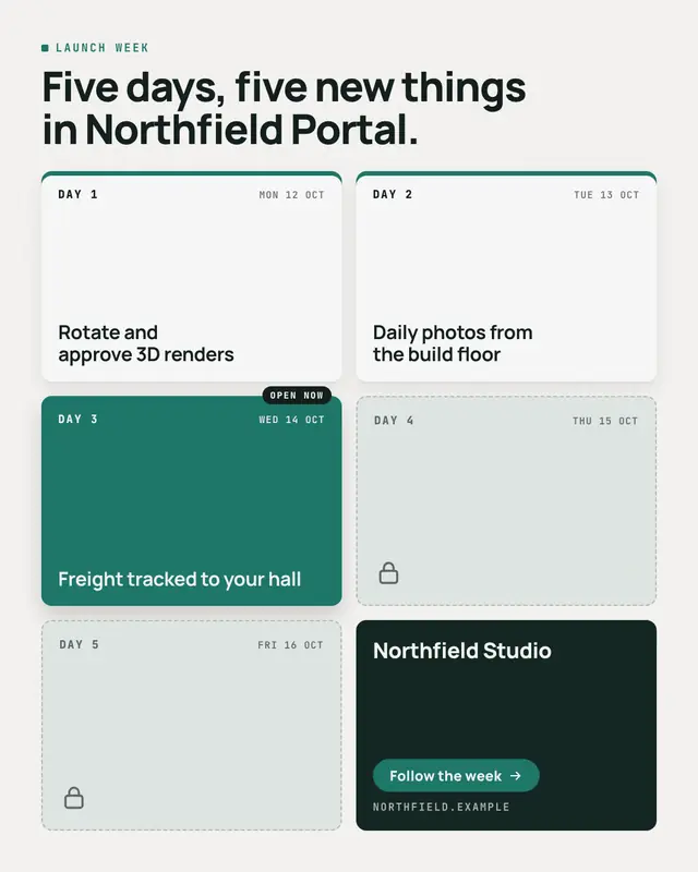 Launch week — sample creative