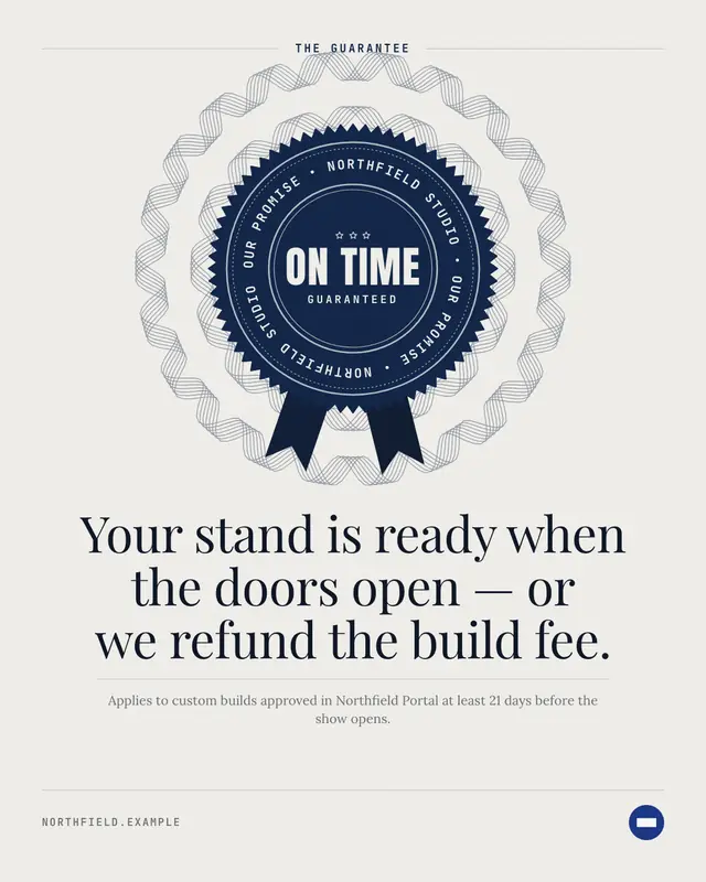 Guarantee seal — sample creative