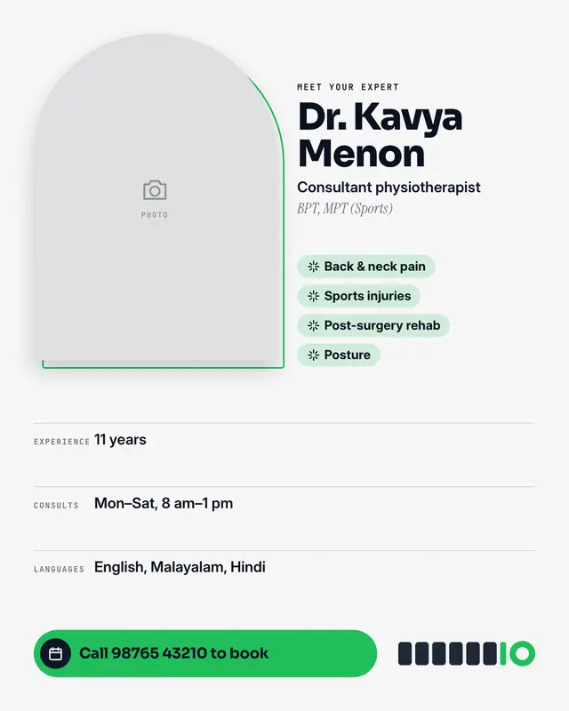 Meet your practitioner — sample creative