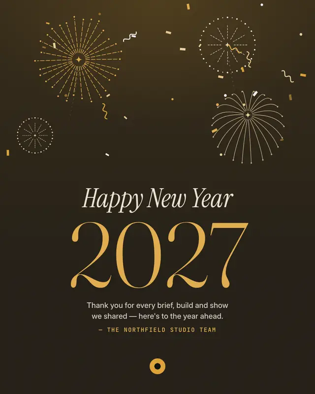 New Year greeting — sample creative