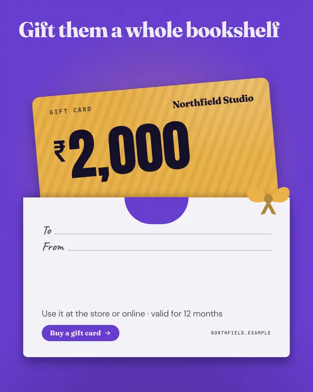 Gift card — sample creative